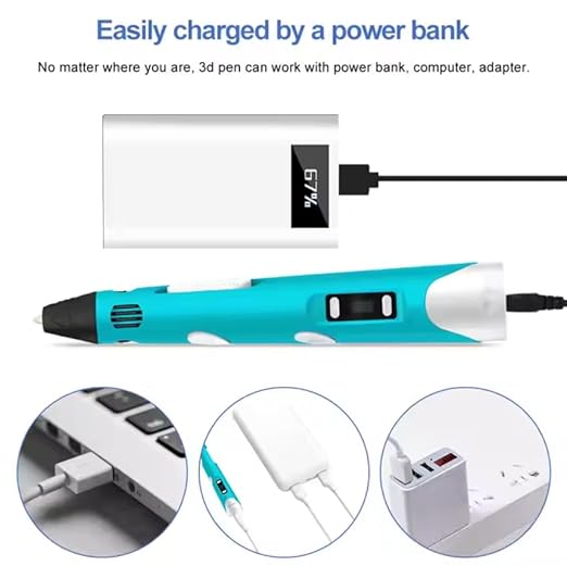 3D Printer Pen for Kids with PLA Filament | Perfect for DIY and Crafting (with USB Cable)