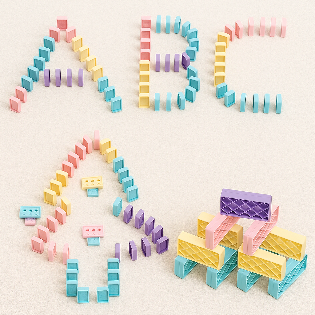 Velo™ Colorful Domino Train Playset