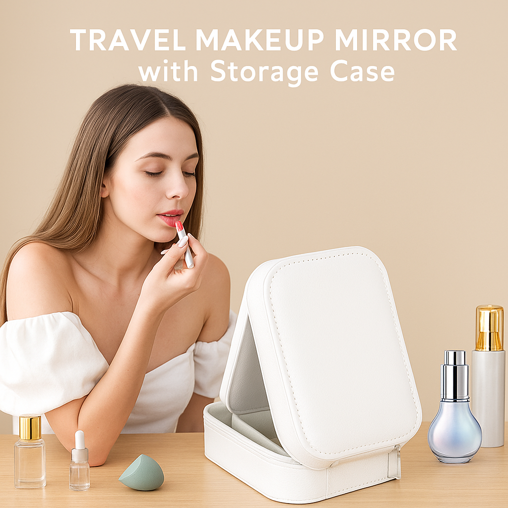 Velo™ Compact Makeup Vanity Box with LED Mirror