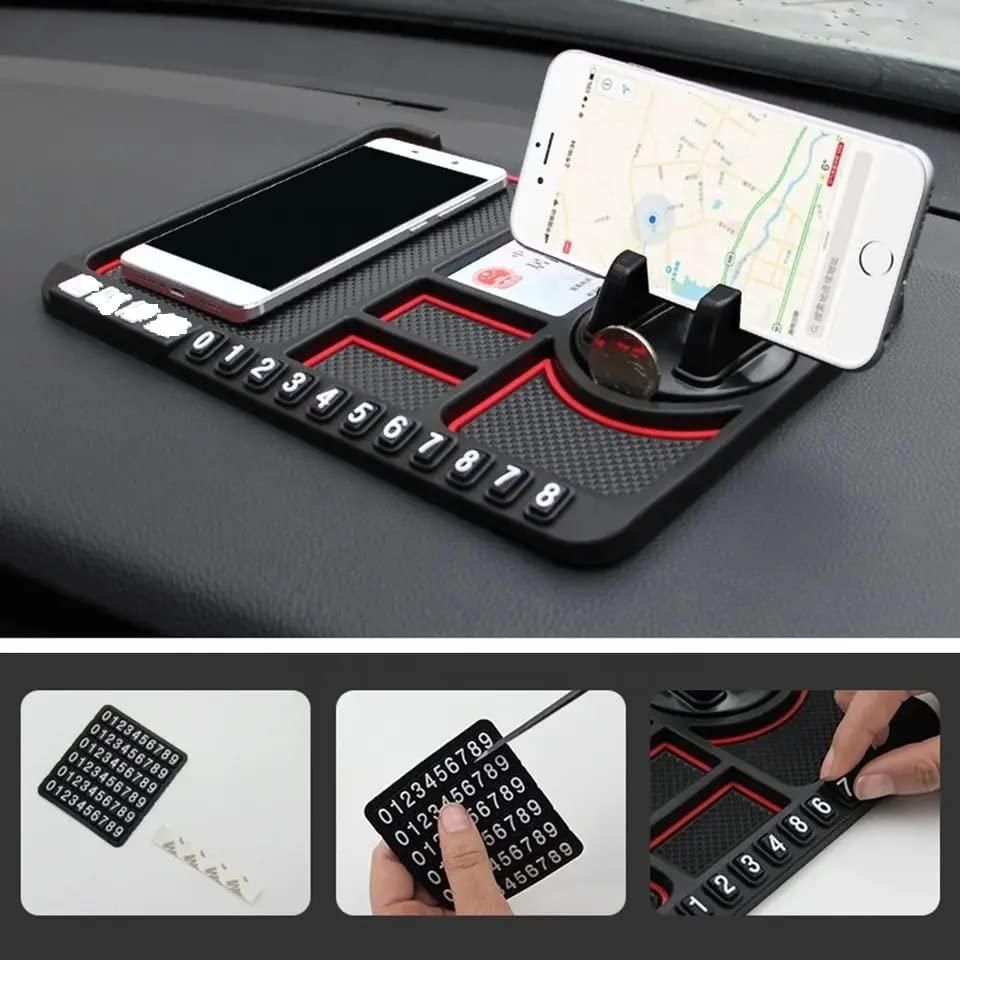 VeloGrip™ – 3-in-1 Car Dashboard Phone Holder with Silicone Grip