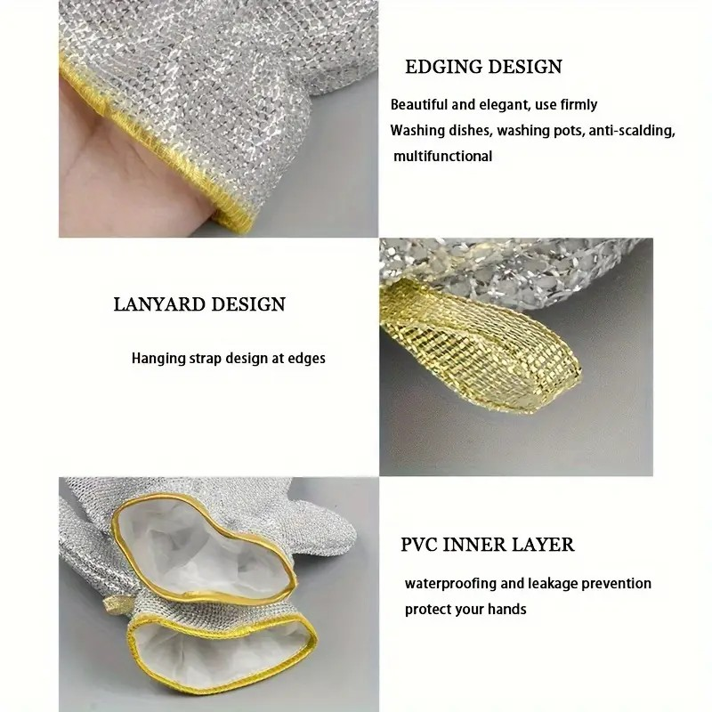 Eco-Friendly Scrubber Gloves(Pack of 2)