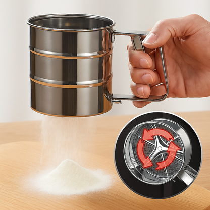 Velo™ Stainless Steel Flour Sifter/Atta Chhani for Baking