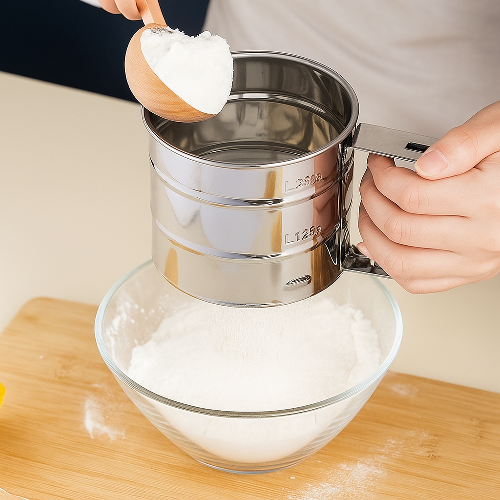 Velo™ Stainless Steel Flour Sifter/Atta Chhani for Baking
