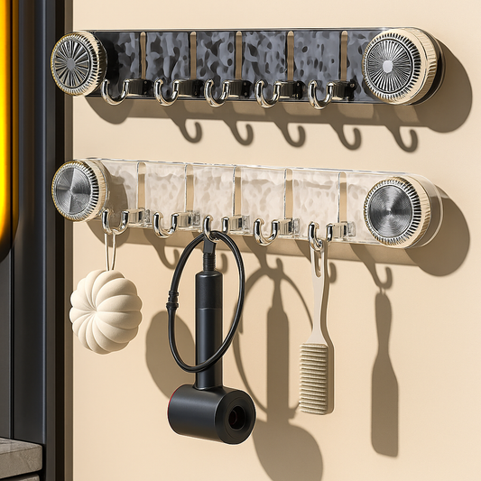 Velo™ Suction Wall Hook Rack with Crystal Design