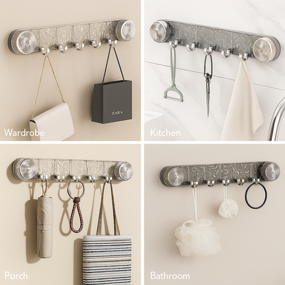 Velo™ Suction Wall Hook Rack with Crystal Design