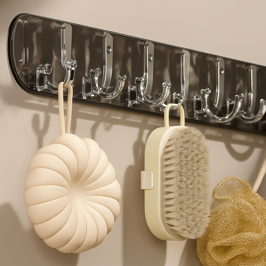 Velo™ Suction Wall Hook Rack with Crystal Design