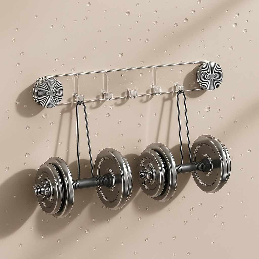 Velo™ Suction Wall Hook Rack with Crystal Design