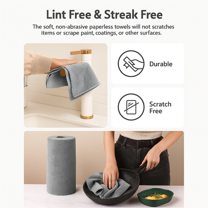 Velo™ Reusable Microfiber Cleaning roll