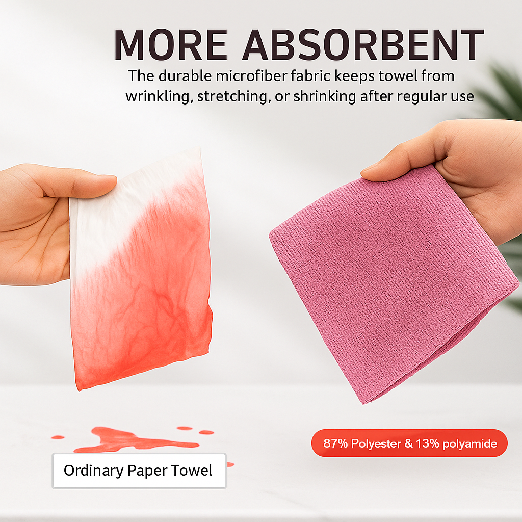 Velo™ Reusable Microfiber Cleaning roll