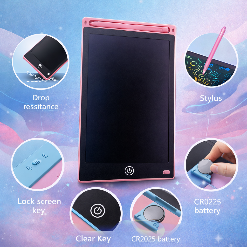 Multicolor Digital LCD Drawing Pad for Kids