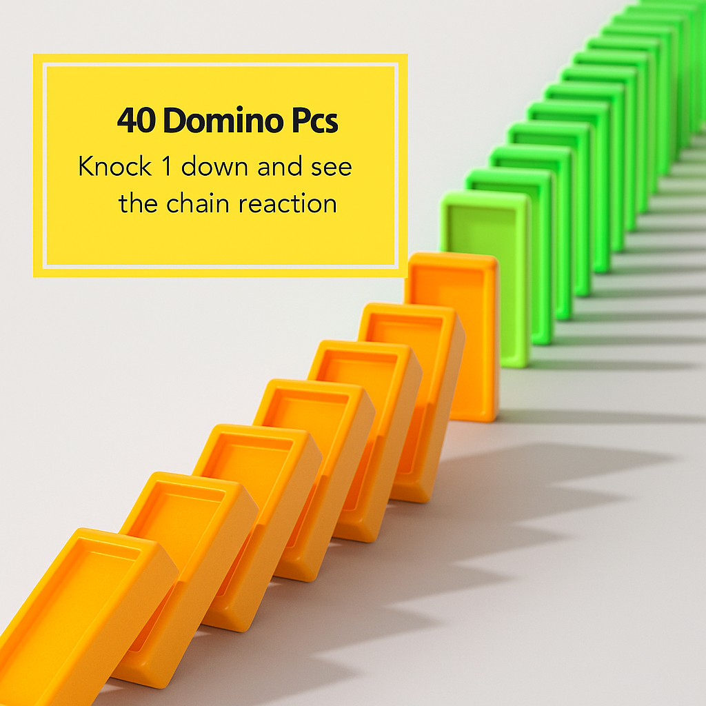 Velo™ Colorful Domino Train Playset