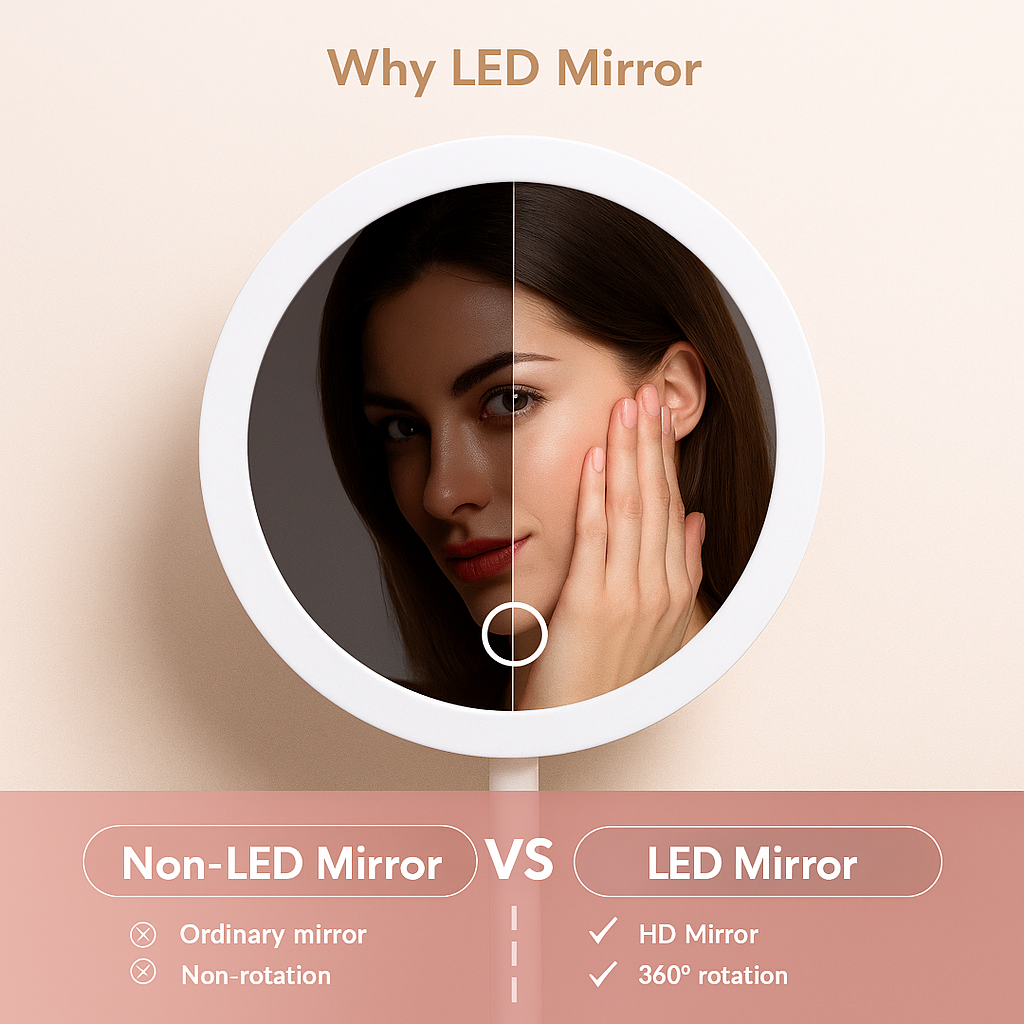 Velo™ Compact Makeup Vanity Box with LED Mirror
