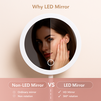Velo™ Compact Makeup Vanity Box with LED Mirror