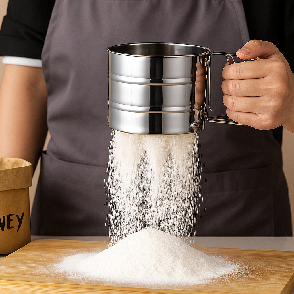 Velo™ Stainless Steel Flour Sifter/Atta Chhani for Baking