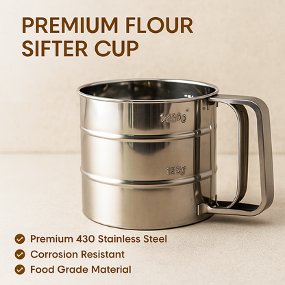 Velo™ Stainless Steel Flour Sifter/Atta Chhani for Baking