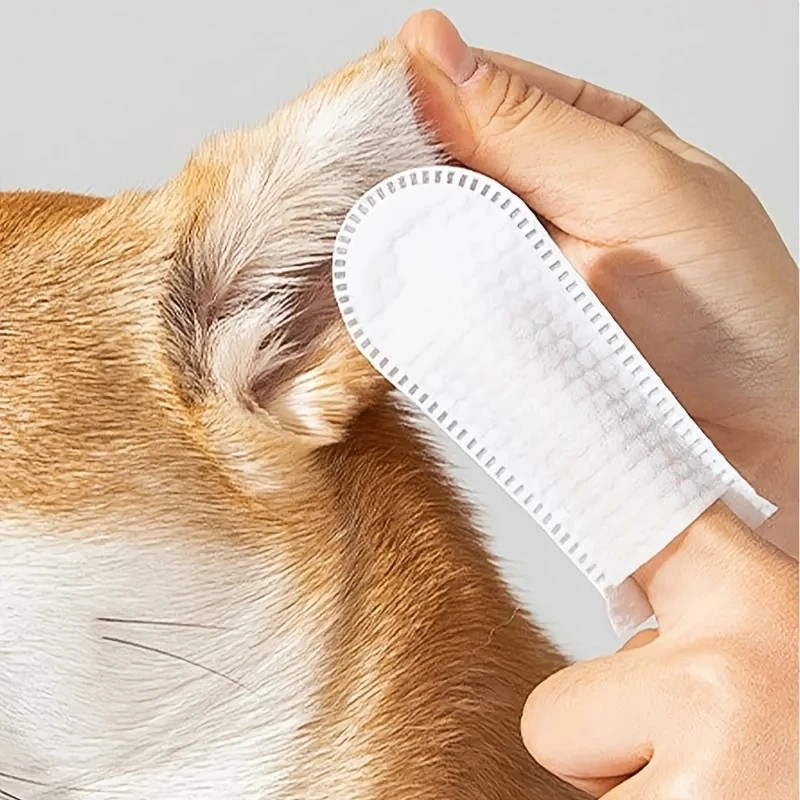 Disposable Dental Finger Wipes For Pets
