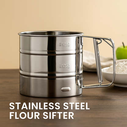 Velo™ Stainless Steel Flour Sifter/Atta Chhani for Baking