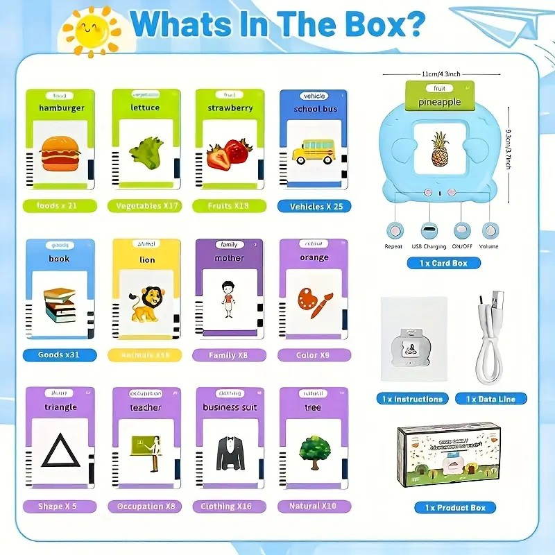 Velo™ Talking Flash Cards for Early Educational Learning Toy